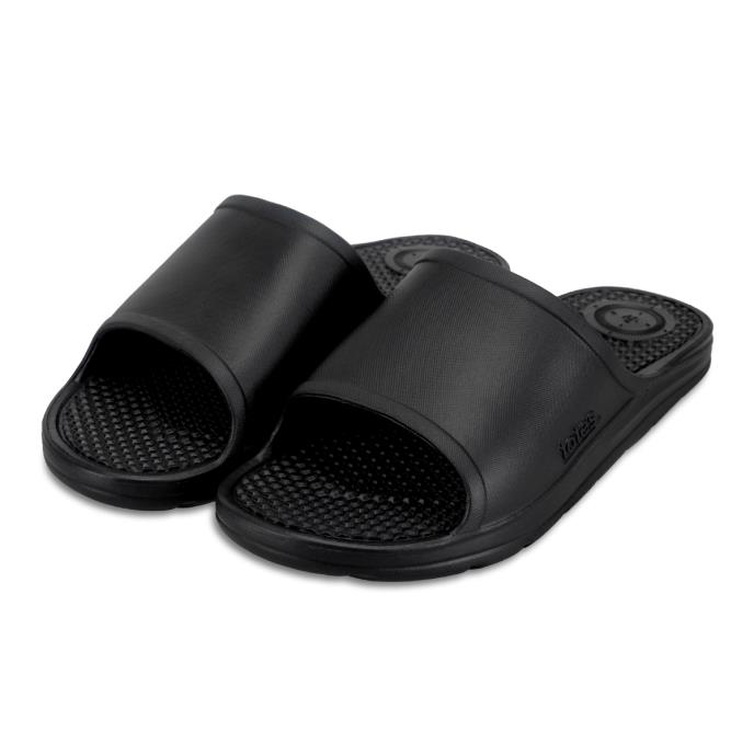  totes® SOLBOUNCE Mens Slider Black Extra Image 1